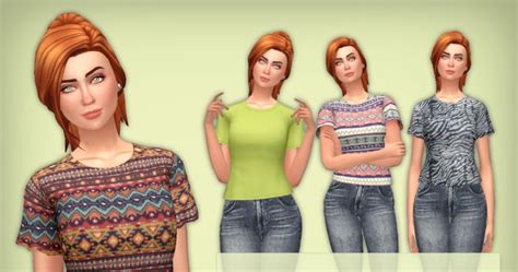 My Sims 4 Blog Romantic Garden Stuff Tee Recolors For Females By