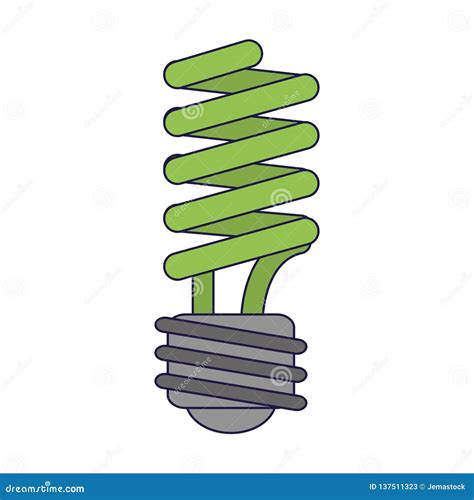 Eco Spiral Bulb Light Stock Vector Illustration Of Concept 137511323