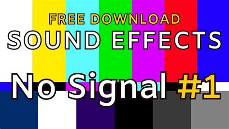 Best No Signal Tv Sound Effect Tv Beep Sound 1 Minute Tv Glitch