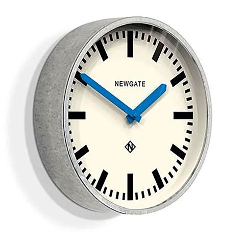 Newgate Clocks Luggage Retro Classic Wall Clock In Silver