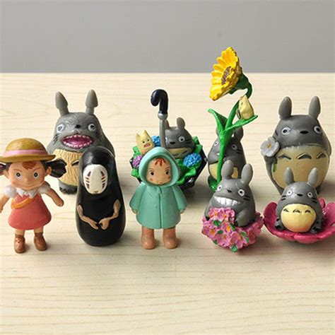 9 Pcssets My Neighbor Totoro Action Figure Toys 3 6cm Pvc Totoro