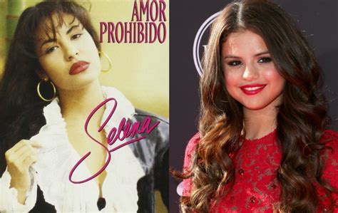 Christian serratos as selena quintanilla on selena: 9 Times Celebs Borrowed Selena Quintanilla's Look ...