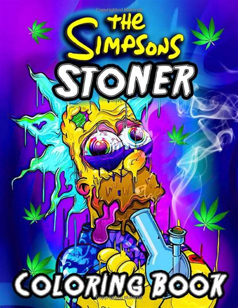 The Simpsons Stoner Coloring Book Fantastic Illustration The | Etsy
