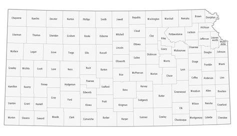 Mapa De Kansas Para Imprimir Y Descargar Estados Unidos Mapas