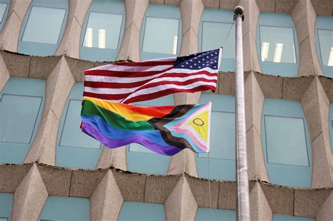 Lgbtq Pride Flag Raised At Federal Building Sparks Backlash Support