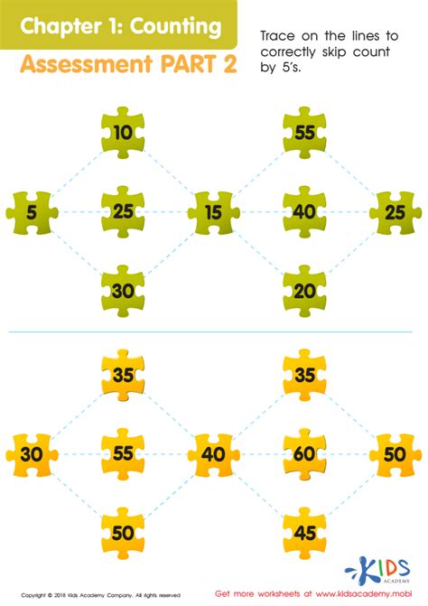 Counting Assessment 2 Worksheet Assessment 1 Free Printable Pdf For Kids