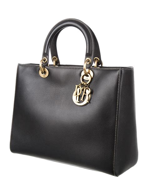 Christian Dior Large Lady Dior Bag Handbags Chr52183 The Realreal