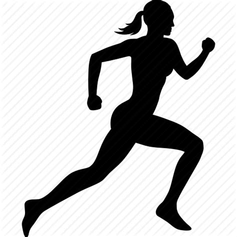 woman running silhouette at getdrawings free download