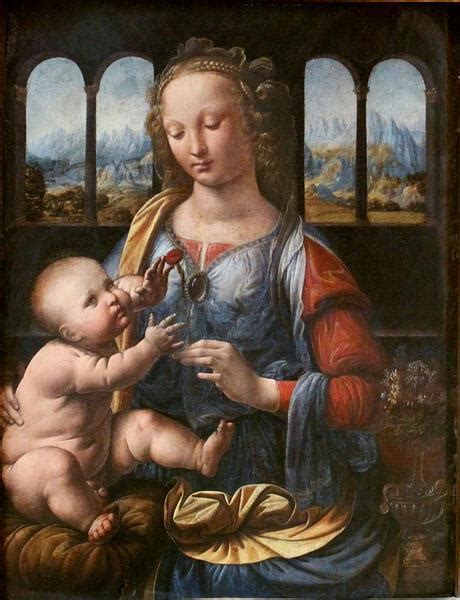 Leonardo Da Vinci Madonna And The Child 1490 Reproduction Digital Print