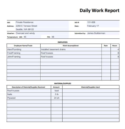 10 Daily Report Templates Word Excel PDF Formats