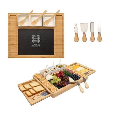 Somerset 12 Piece Cheese Set Branded Cheese Boards