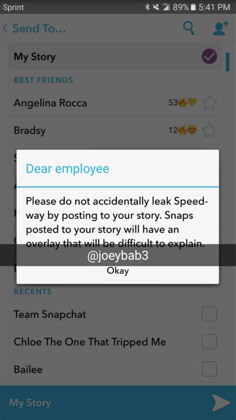 It is available for all the smartphones and is supported by ios, android and windows. Snapchat memories bug - Warning employees not to post to ...