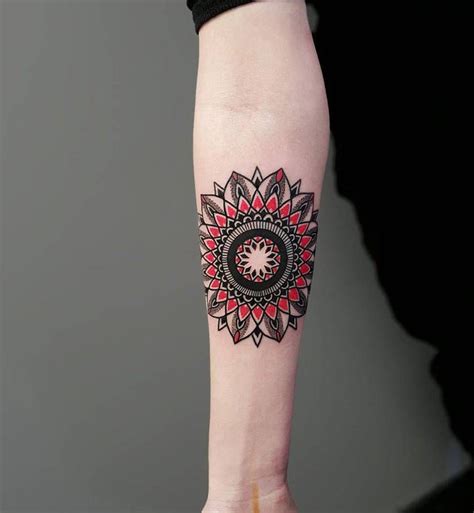 Mandala Tattoo On The Right Inner Forearm Inner Forearm Tattoos