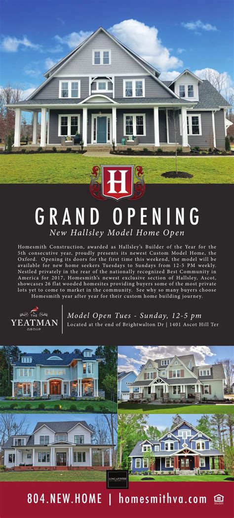 Grand Opening New Hallsley Model Home Open