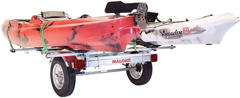 Malone Auto Racks Microsport Lowbed 2 Kayak Trailer Package W 2 Sets