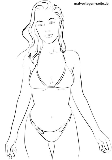 Malvorlage Model Im Bikini Kostenlose Ausmalbilder My Xxx Hot Girl