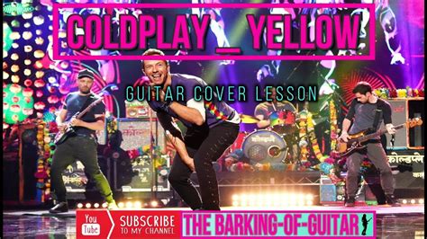 Yellow Guitar Tutorial Coldplay Guitar Lesson Easy Version Acoustic