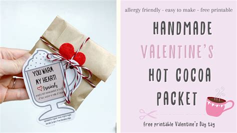Handmade Valentine Hot Cocoa Packet And Printable Our Faith Filled Home