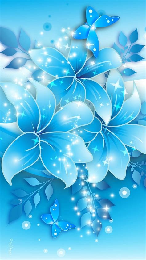 Blue Flower Iphone Wallpaper Best Iphone Wallpaper