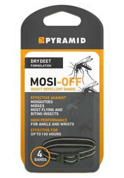 Pyramid Mosi Off Deet Insect Repellent Wrist Or Ankle Bands For Sale