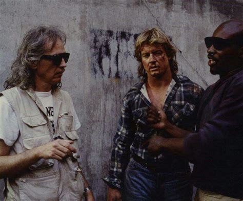 John Carpenter With Roddy Piper On The Set Of They Live 1988 Scenes