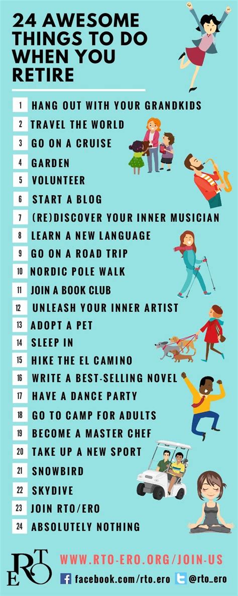 24 Awesome Things To Do When You Retire
