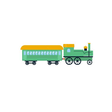 Gambar Kereta Api Kecil Kartun Vektor Kereta Uap Gambar Tangan Kartun