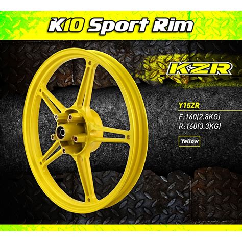 KOZI KZR K10 Sport Rim Solid Colour For Y15ZR 160X160 Shopee Malaysia