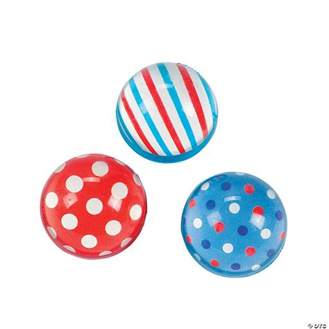 Red White And Blue Bouncy Ball Assortment Discontinued