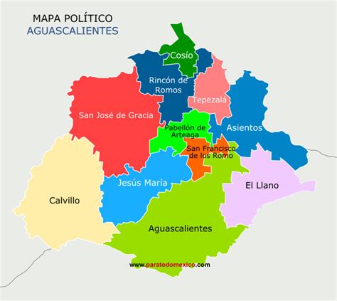 Lista 95 Foto Mapa De La Republica Mexicana Aguascalientes Cena Hermosa