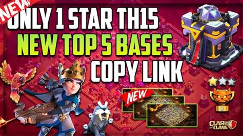 Top 5 Th15 New 1 Star Bases Best Th15 Tournament Bases Coc