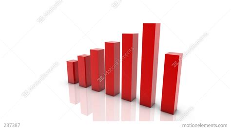 3d Growing Business Chart Stock Animation 237387