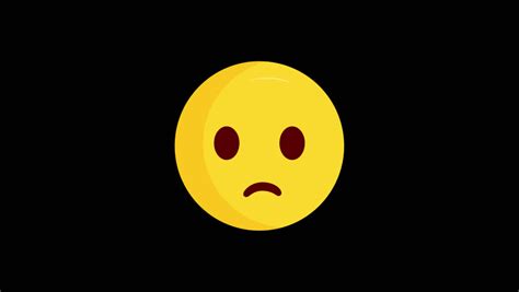 Animated Emoji Shoking Icon Isolated Stock Footage Video 100 Royalty