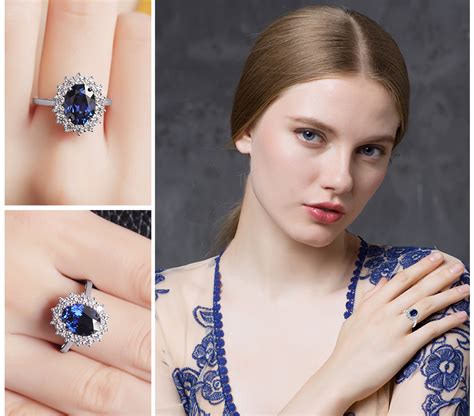 A beautiful sapphire and diamond lady diana ring in platinum. In Memory of Princess Diana Ring | Top Tier Style