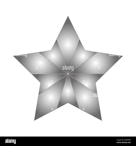 Star 3 Silver Star Award Stock Photo Alamy