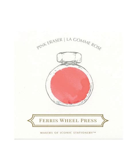 Ferris Wheel Press Ink Pink Eraser The Hamilton Pen Company