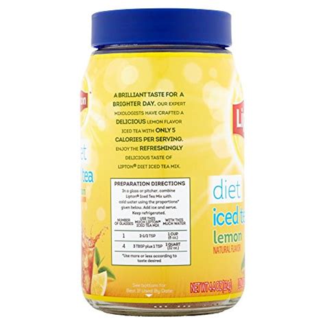 Lipton Iced Tea Mix Diet Lemon 15 Qt Pricepulse
