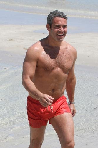from bravo to baywatch see andy cohen shirtless on miami beach