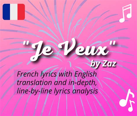 Je Veux By Zaz French Lyrics And English Translation