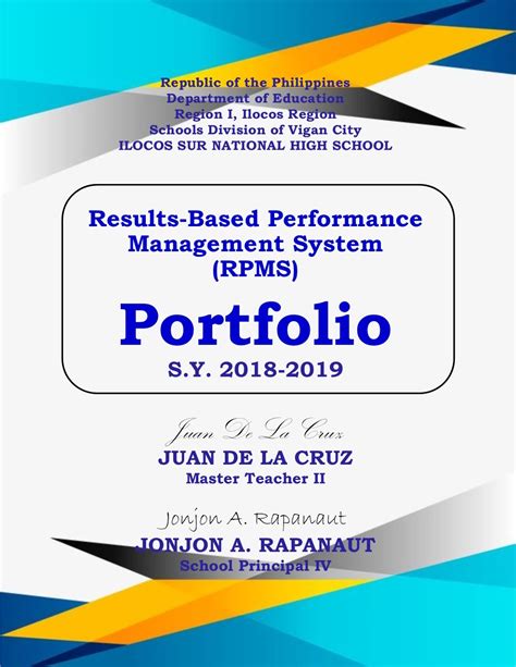 Rpms Portfolio Front Cover Deped Tambayan Images