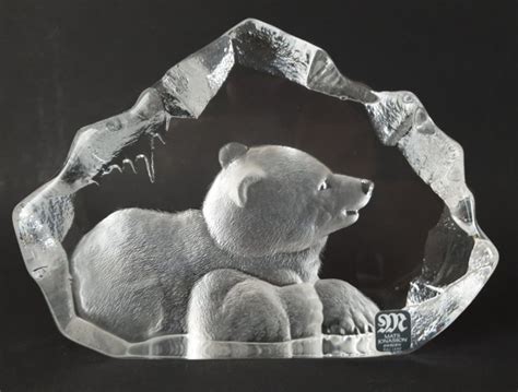 Mats Jonasson Polar Bear Crystal Sculpture Catawiki