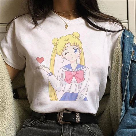 Sailor Moon Shirt Harajuku Clothing Kawaii Clothing Sailor Etsy