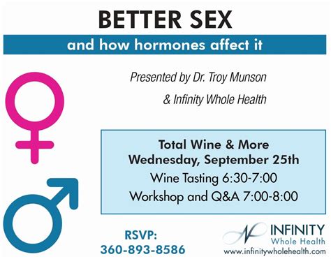 Sep 25 Better Sex And How Hormones Affect It Puyallup Wa Patch