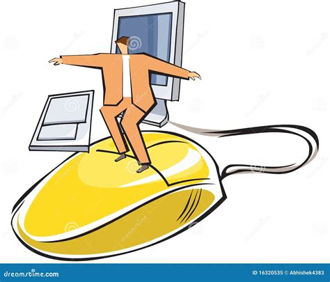 Internet Surfing Stock Illustration Illustration Of Efficiency 16320535