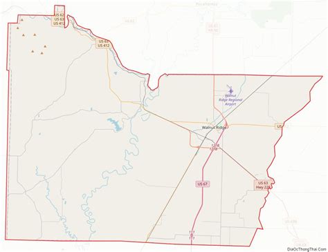 Map Of Lawrence County Arkansas Địa Ốc Thông Thái