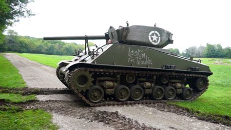 Ww2 Sherman Tank Arrival Youtube