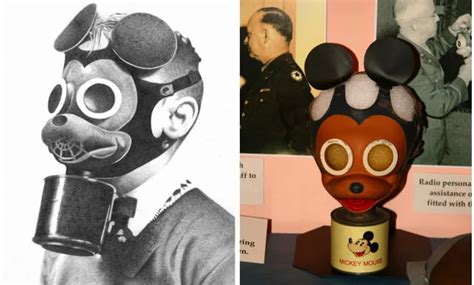 During Ww2 The Us Had Developed Mickey Mouse Gas Masks For Children