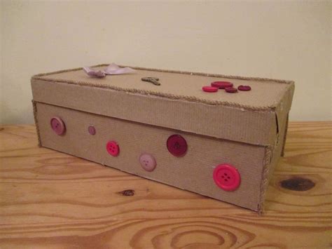Shoe Box Decoration · How To Embellish A Button Box · Papercraft On Cut