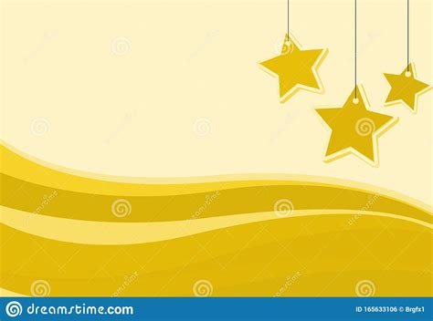Background Design With Yellow Stars Stock Illustration Illustration