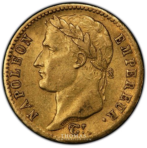 Napoléon Ier - 20 Francs or - tête laurée - 1813 W Lille - PCGS AU 58